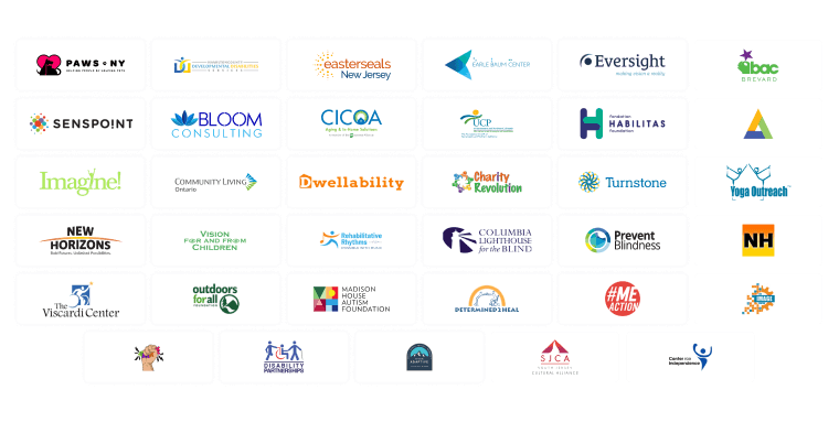 an organizational chart with the names of the nonprofit founding members of accessFind in each box listed