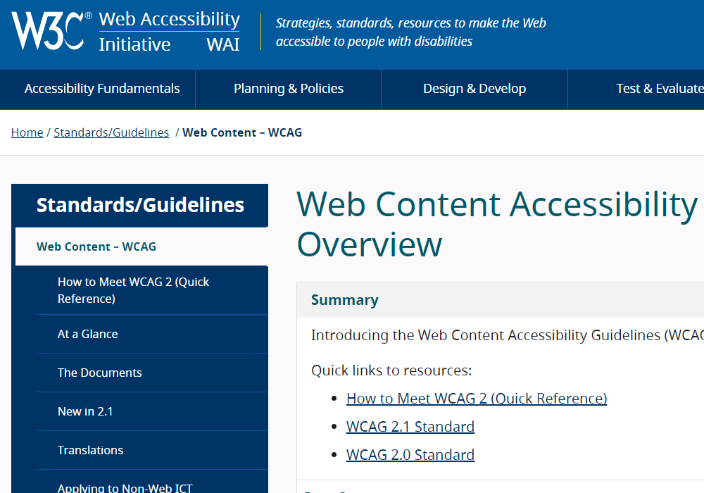 microsoft accessibility standards