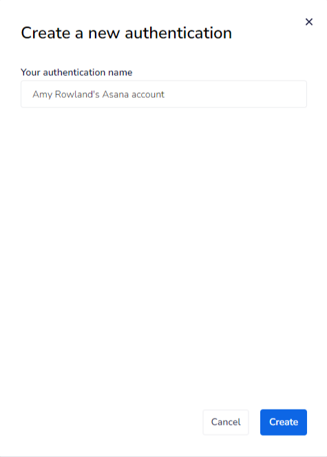 Screenshot of new authentication