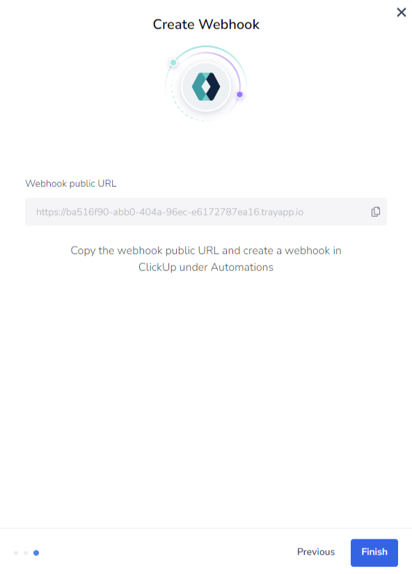 Screenshot of Create Webhook