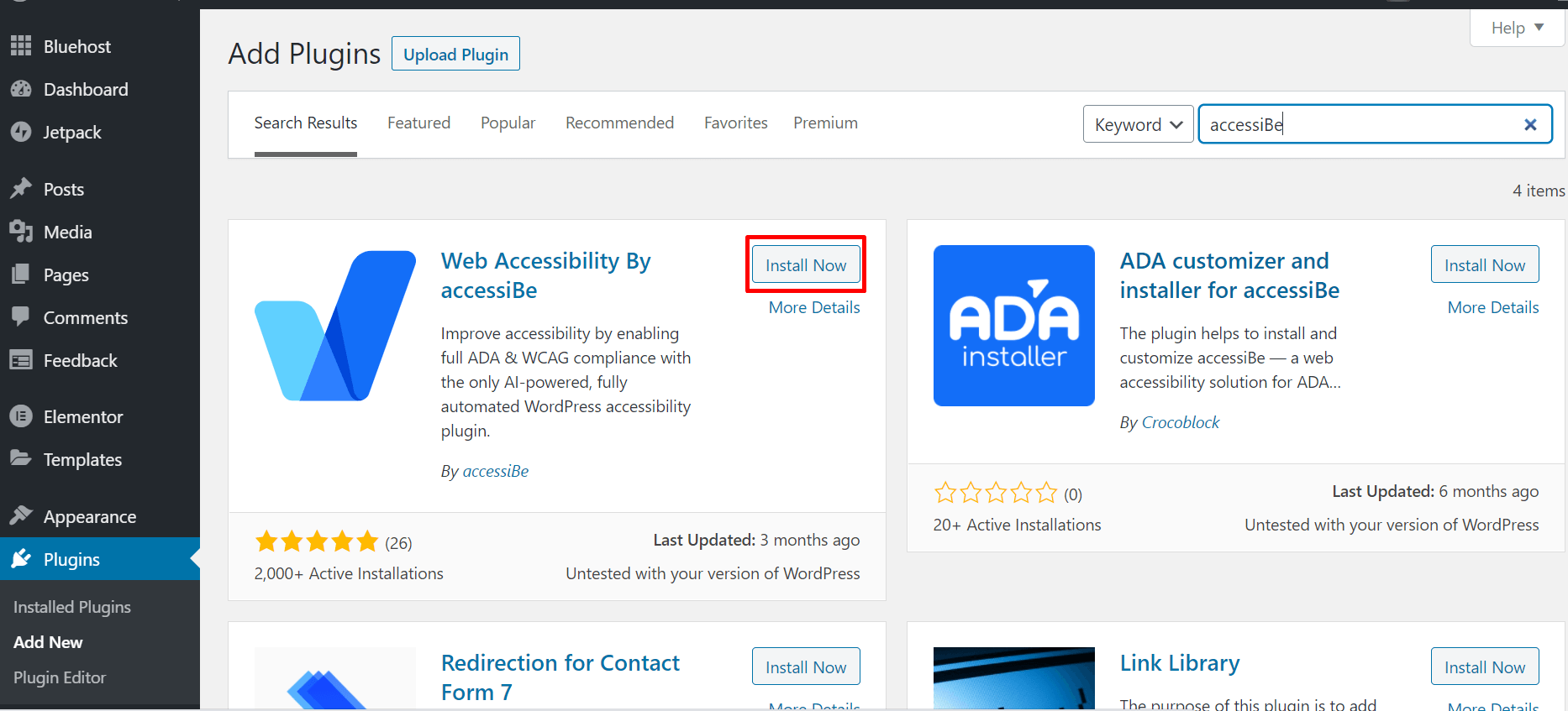 how to install accessibe on wordpress