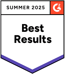 G2 badge: Most Implementable Summer 2025