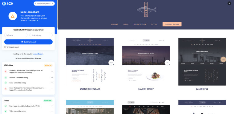 aCe semicompliant score