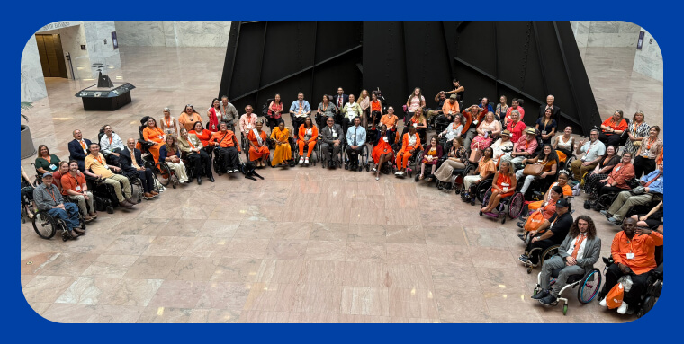 A meeting held at United Spinal Association summit on Capitol Hill.